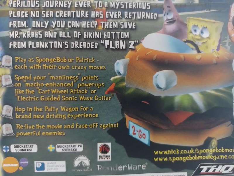 PS2 - SpongeBob Square Pants The Movie