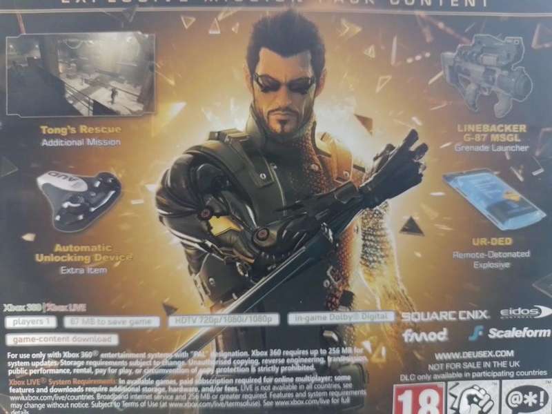 Xbox 360 - Deus Ex Human Revolution Limited Edition