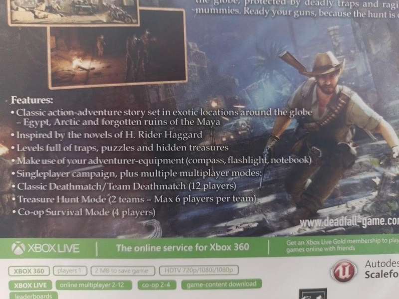 Xbox 360 - Deadfall Adventures