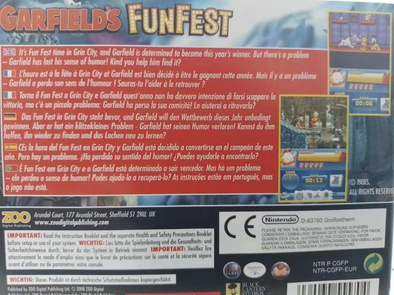 Nintendo DS - Garfield`s FunFest