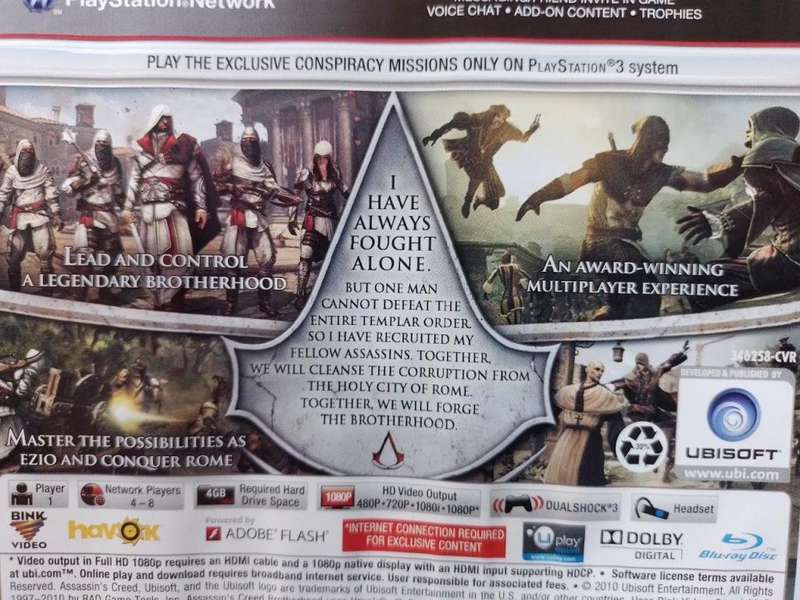 PS3 - Assassin`s Creed Brotherhood