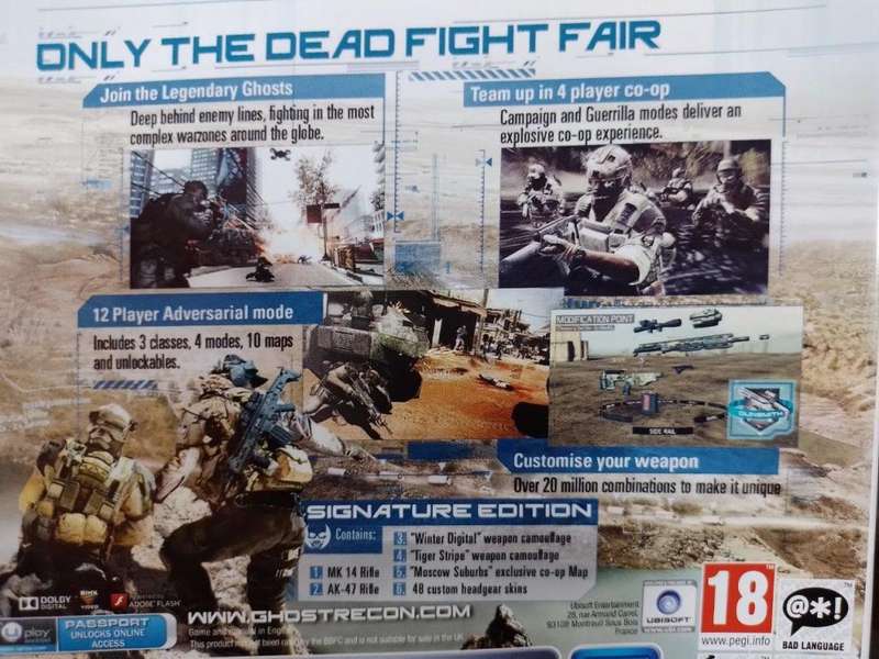 PS3 - Tom Clancy`s Ghost Recon Future Soldier Signature Edition