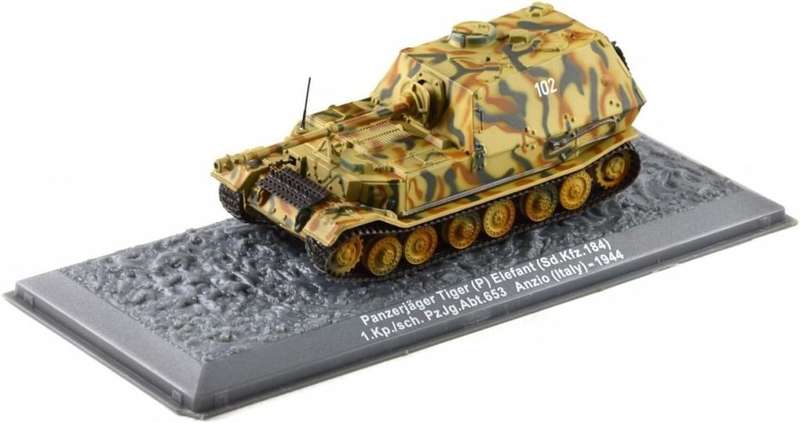 Combat Tanks Collection -  Panzerjager Tiger P Elefant SD KFZ 1 Anzio Italy 1944