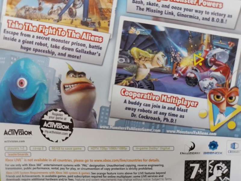 Xbox 360 - Monsters Vs Aliens
