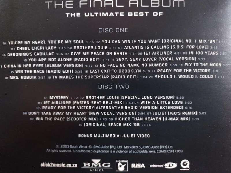 CD - Modern Talking - The Final Album The Ultimate Best of (2cd) - CDARI (CSF) 1369