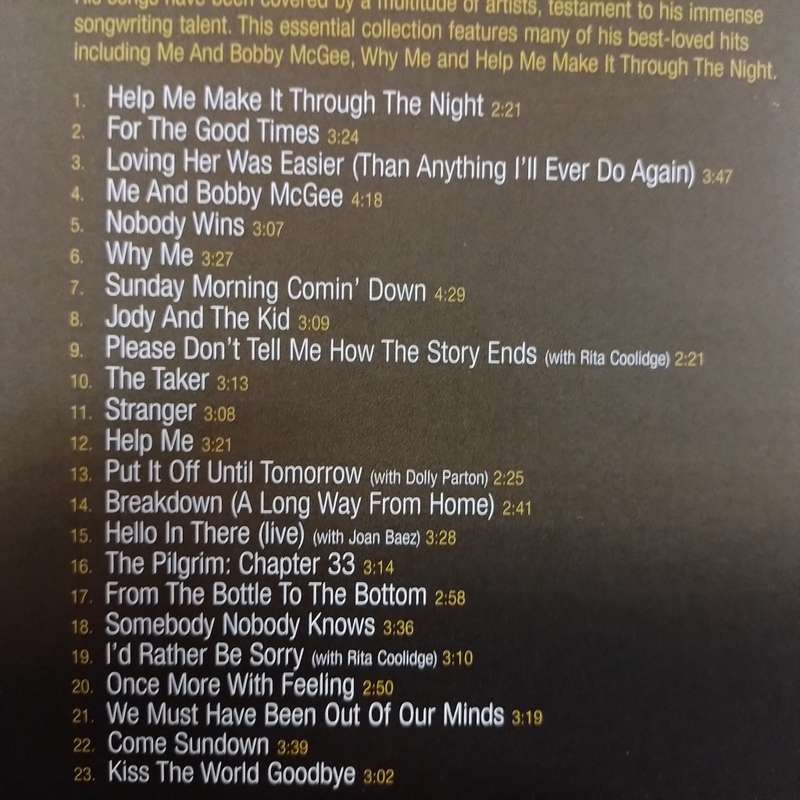 CD - Kris Kristofferson - The Best of Kris Kristofferson -