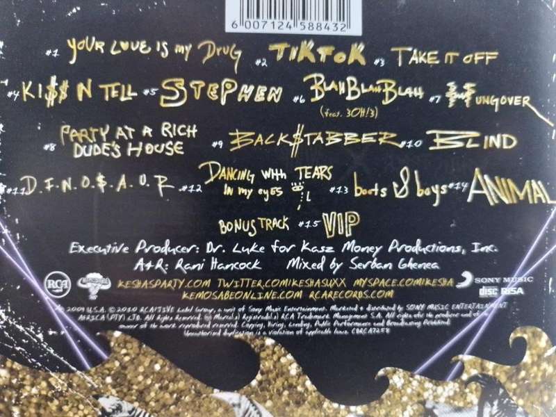 CD - Kesha - Animal - CDRCA7258