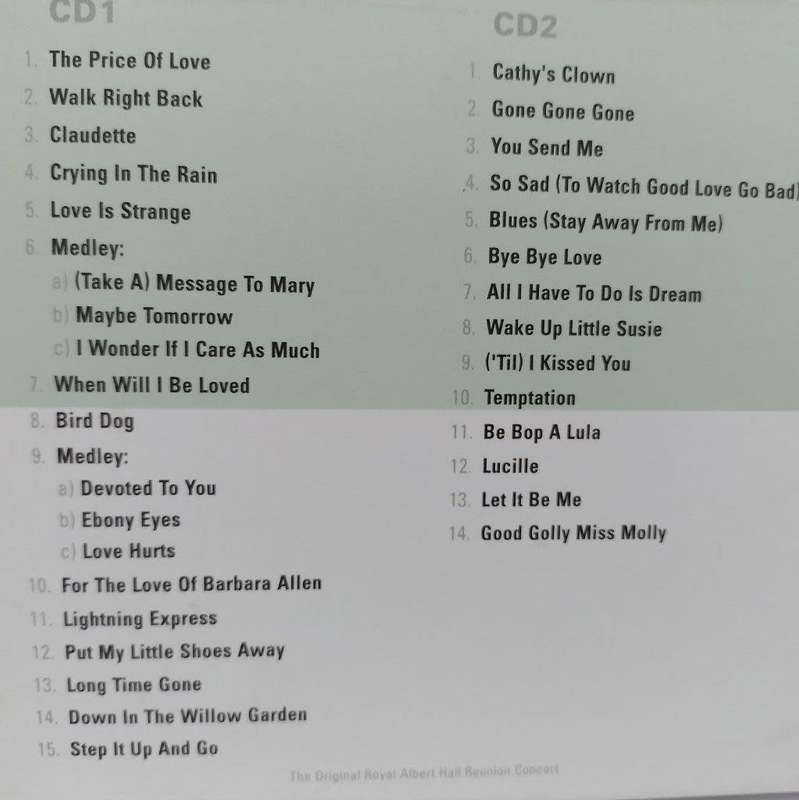 CD - Everly Brothers - Reflections (2cd)