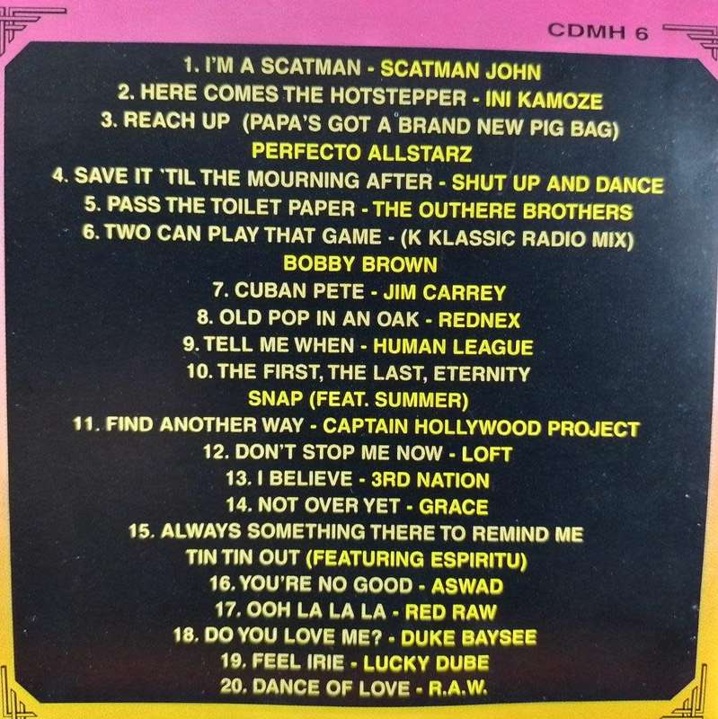 CD - Monster Hits Volume 6 -  CDMH 6