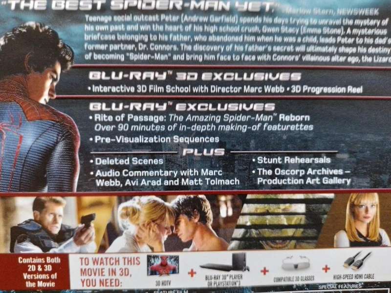 Blu-ray3D - The Amazing Spider-Man + Blu-Ray