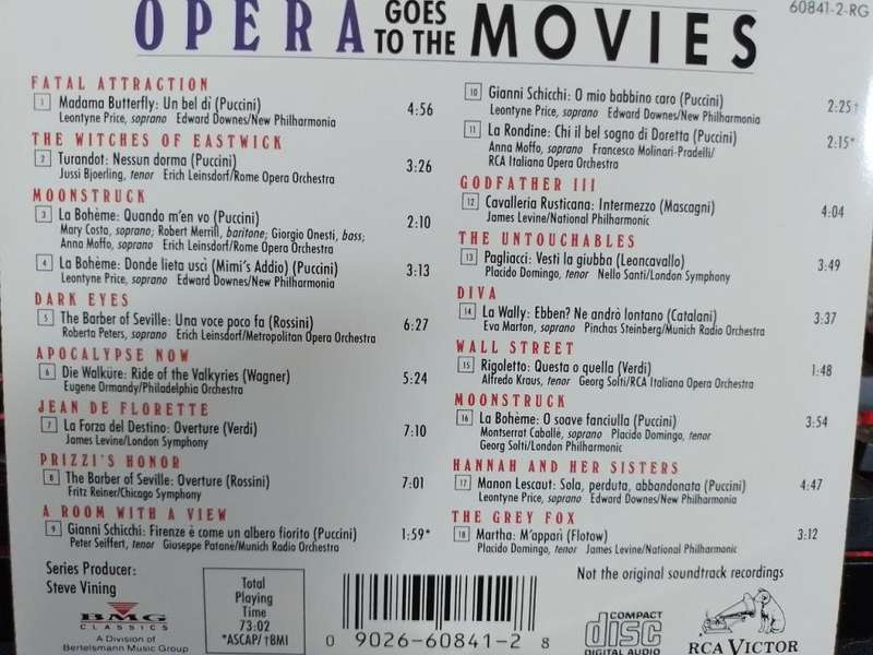 CD - Opera Goes To The Movies - 60841-2-RG