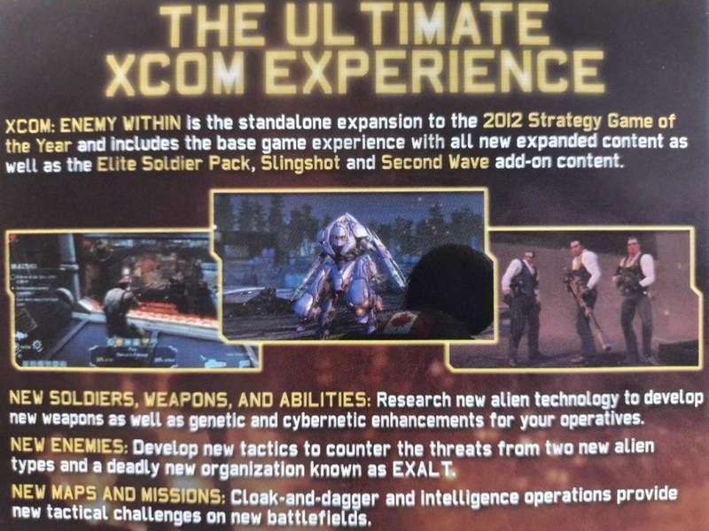 Xbox 360 - XCOM Enemy Within Commander Edition