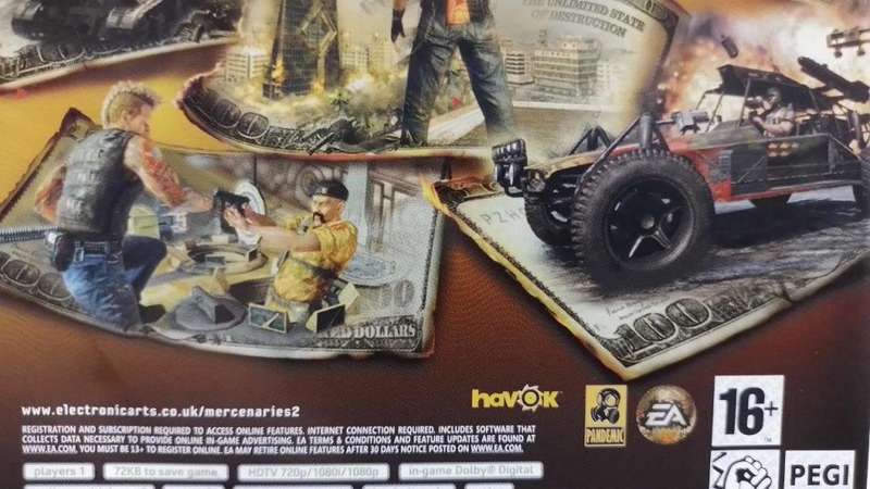 Xbox 360 - Mercenaries 2 World in Flames