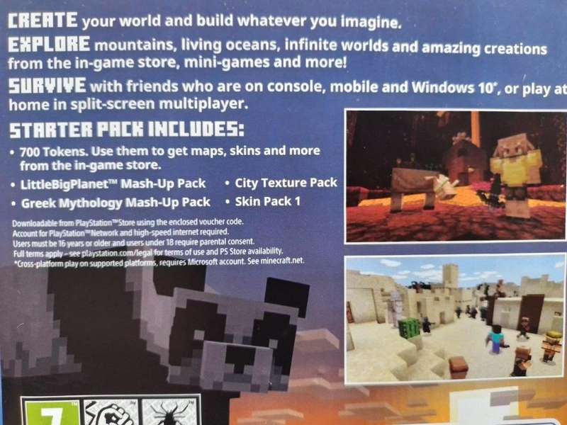 PS4 - Minecraft Playstation VR Compatible
