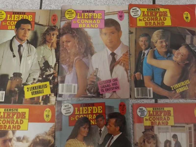Job Lot of 9 x Vintage Eerste Liefde Dr.Conrad Brand Photo Story Magazines Circa 70`s 80`s