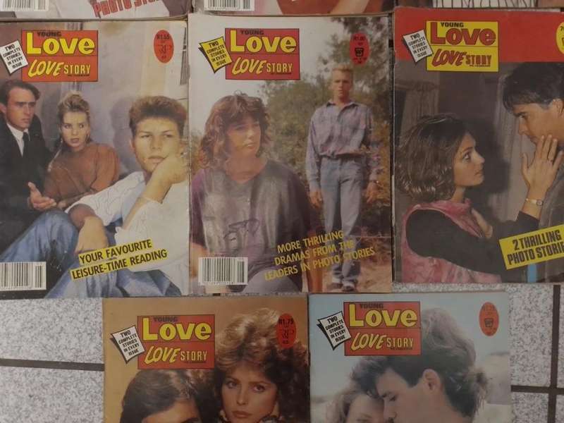 Job Lot of 8 x Vintage Young Love Love Story Photo Story Magazines Circa 70`s 80`s