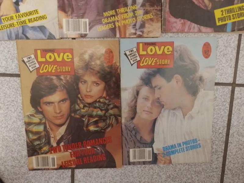 Job Lot of 8 x Vintage Young Love Love Story Photo Story Magazines Circa 70`s 80`s