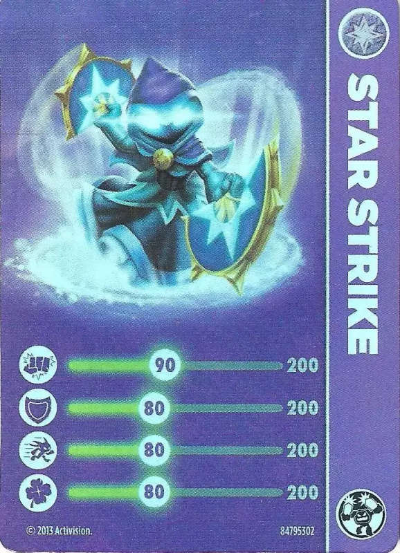 Skylanders Swap Force Star Strike Light Core c/w Card