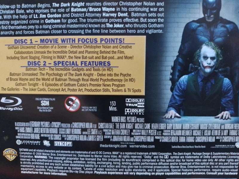 Blu-ray - The Dark Knight Two Disc Special Edition