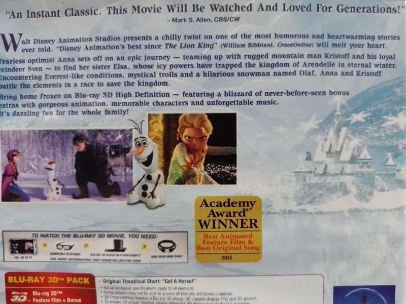 Blu-ray3D - Frozen(Blu Ray 3D + Blu Ray)