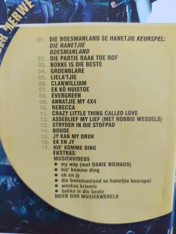 DVD - Wicus Van Der Merwe - Hier Komme Ding Live