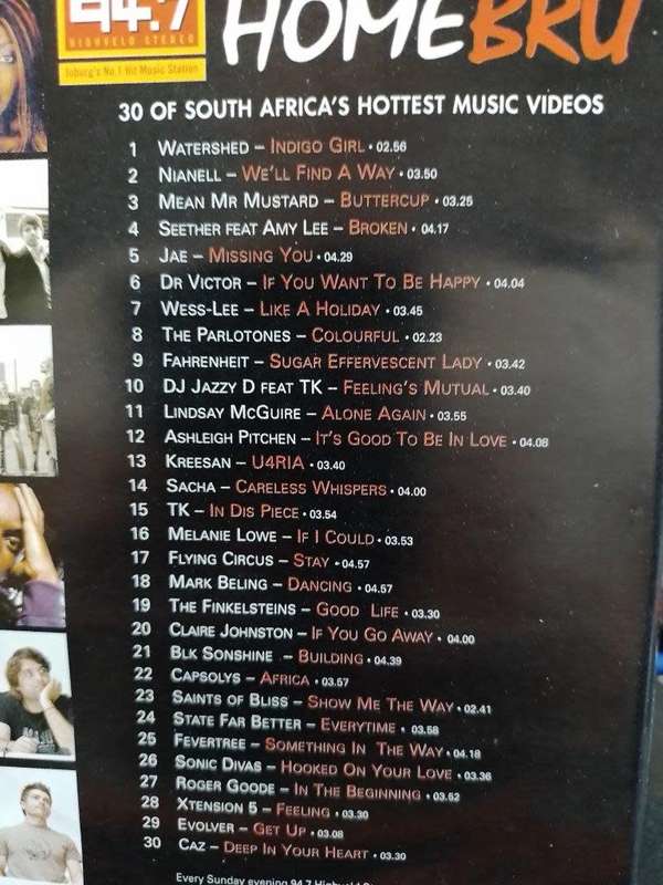 DVD - Homebru 30 of SA`s Hottest Music Videos