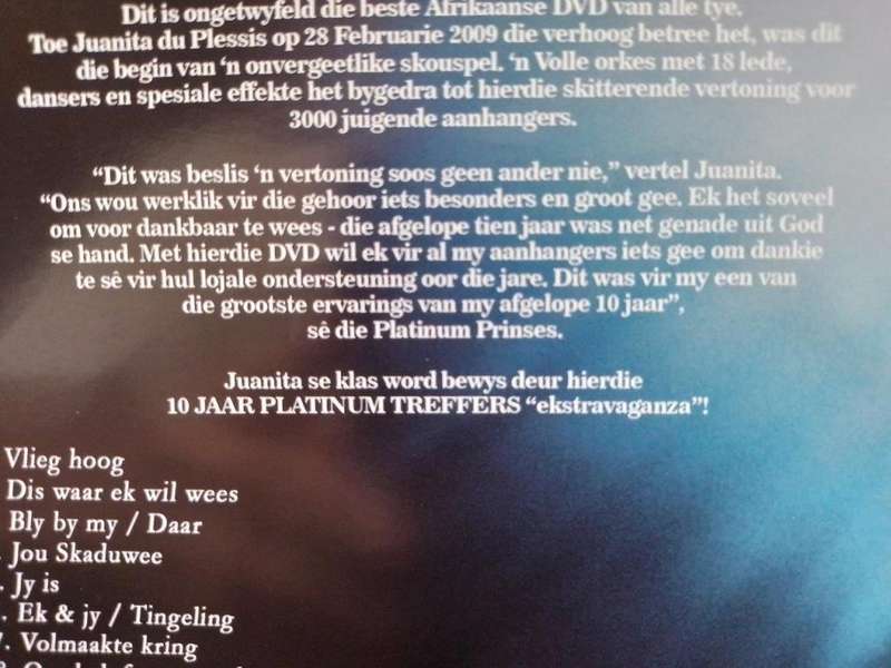DVD - Juanita du Plessis 10 Jaar Platinum Treffers