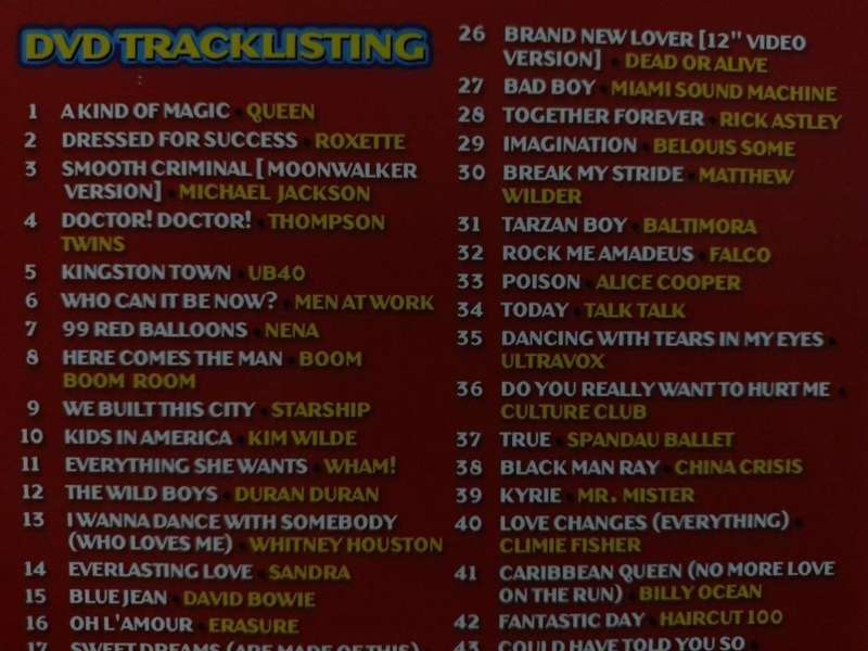 DVD - Awesome 80`s Music Video Collection