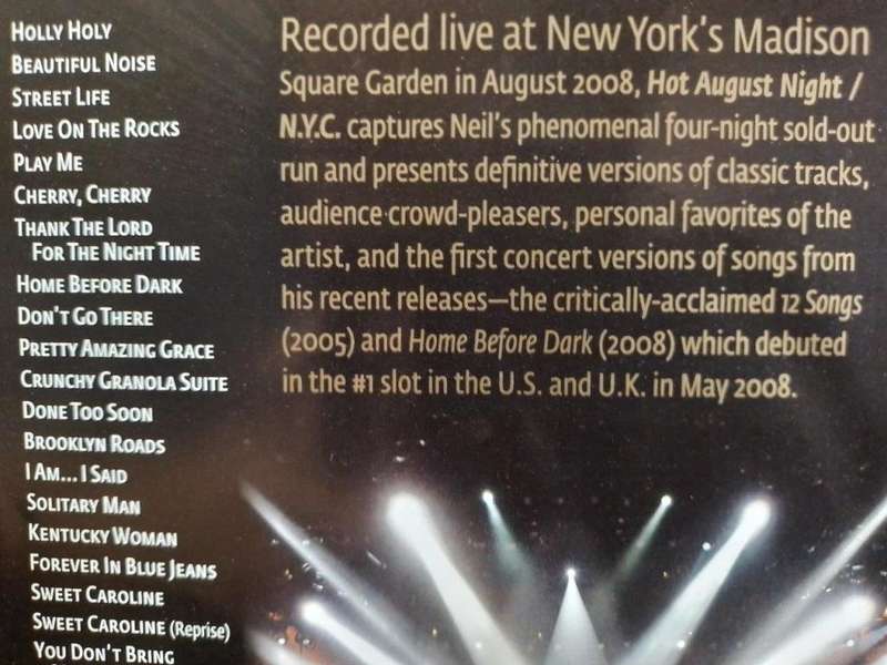 DVD - Neil Diamond Hot August Night / NYC