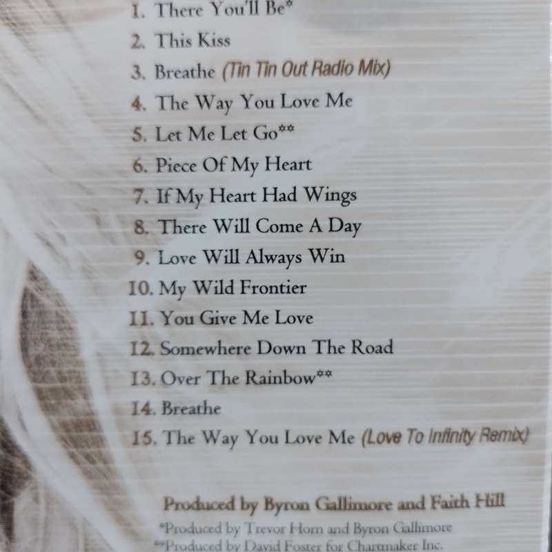 CD - Faith Hill - There You`ll Be