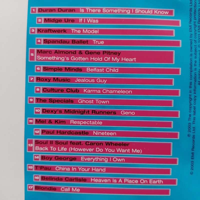 CD - Eighties Number 1`s