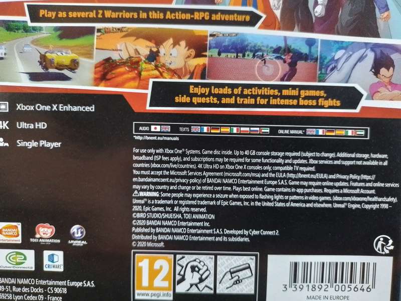 Xbox ONE - Dragon Ball Z Kakarot