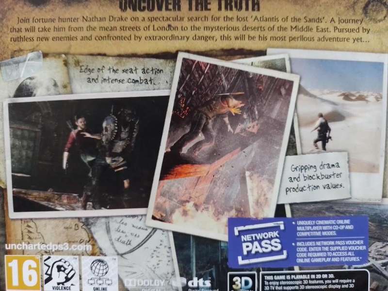 PS3 - Uncharted 3 Drake`s  Deception