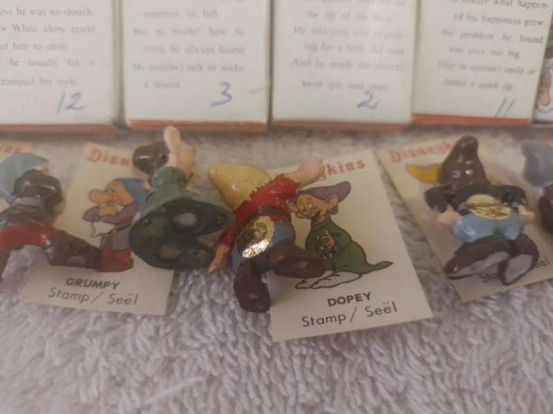 Vintage Disneykins Seven Dwarfs Boxed
