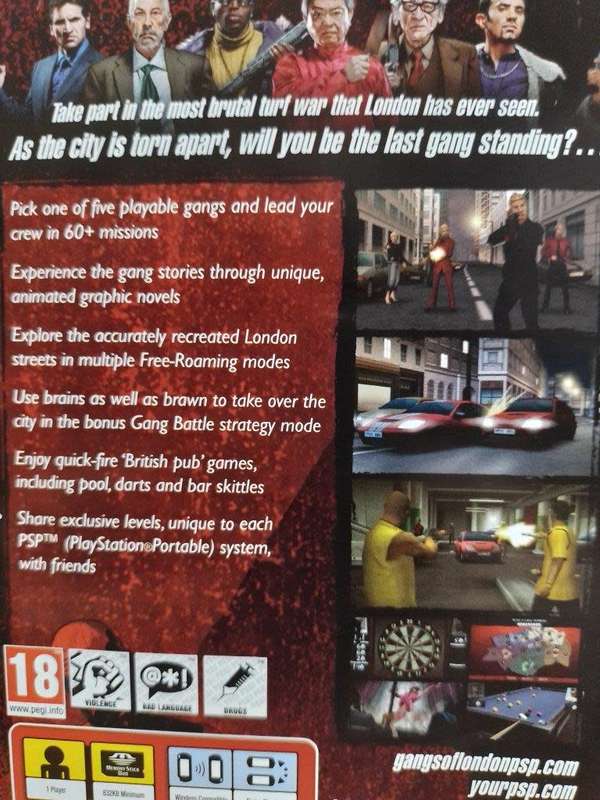 PSP - Gangs Of London - PSP Essentials