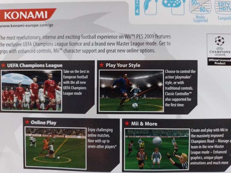 Wii - PES 2009 - Pro Evolution Soccer 2009
