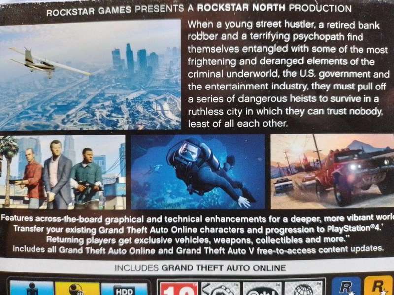 PS4 - Grand Theft Auto V Five