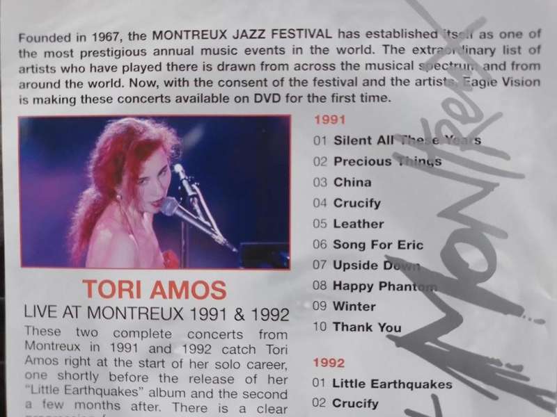DVD - Tori Amos Live at Montreus 1991 1992