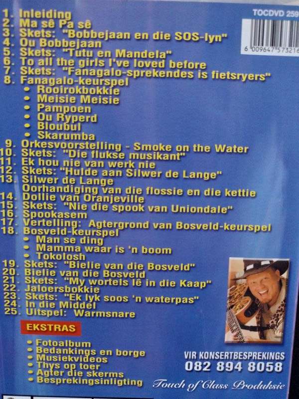DVD - Thys die Bosveldklong - Grootste Treffers `Live`