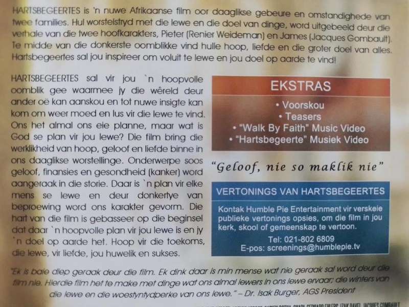 DVD - Hartsbegeertes