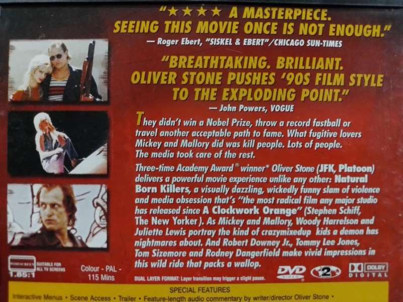 DVD - Natural Born Killers Oliver Stone