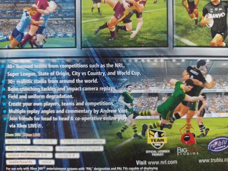Xbox 360 - NRL Rugby League Live