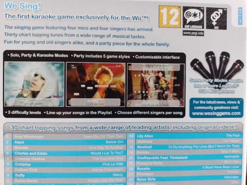 Wii - We Sing
