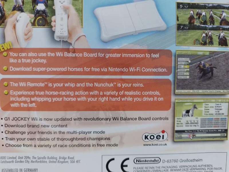 Wii - G1 Jockey Wii 2008 ( Wii Balance Board Compatible)