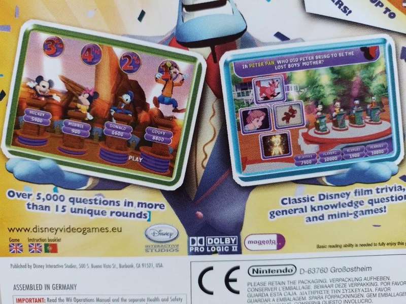 Wii - Disney Think Fast - The Family Quiz Game