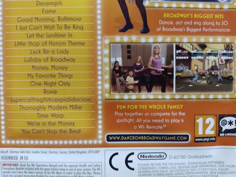 Wii - Dance on Broadway