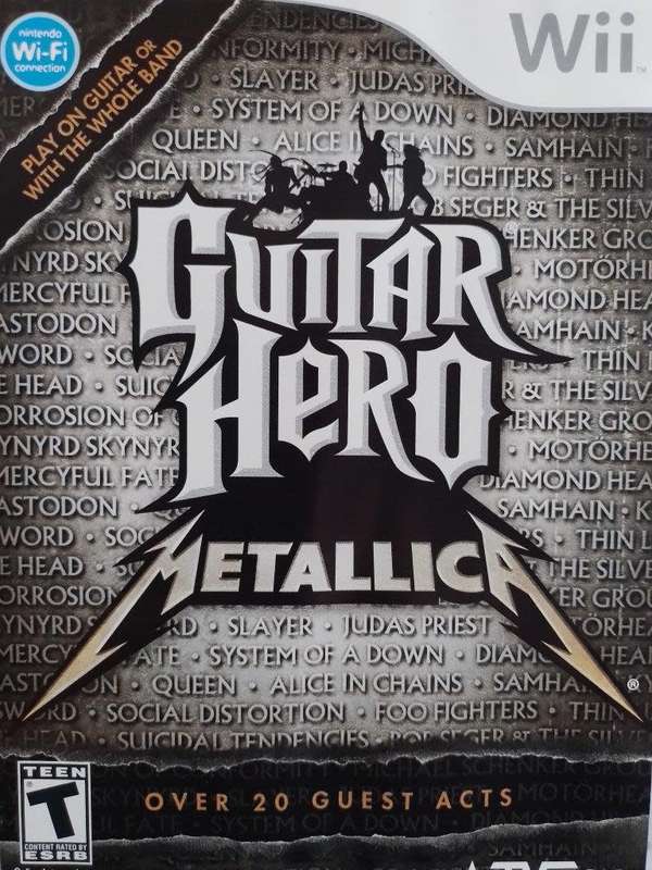Wii - Guitar Hero Metallica (NTSC will not play on PAL Systems)