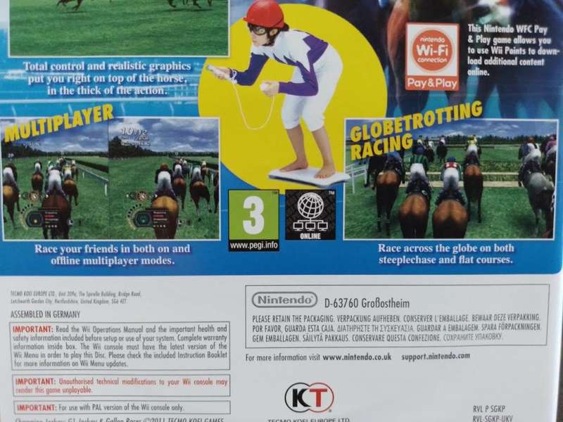 Wii - Champion Jockey G1 Jockey & Gallop Racer (Wii Balance Board Compatible)