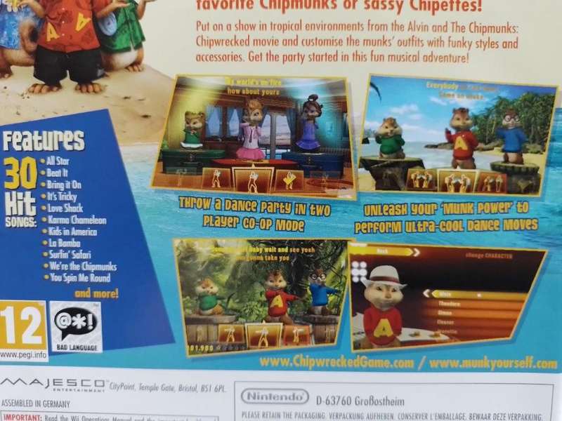 Wii - Alvin And The Chipmunks Chipwrecked