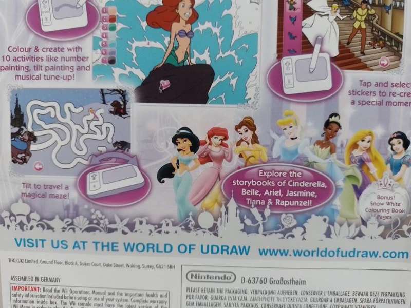 Wii - Disney Princess Enchanting Storybook - Udraw tablet Required